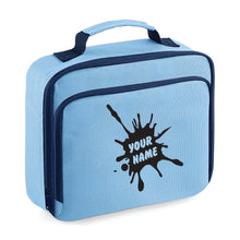 Load image into Gallery viewer, Personalised Splat Lunch Bag - Blue