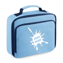 Load image into Gallery viewer, Personalised Splat Lunch Bag - Blue