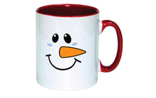 Load image into Gallery viewer, Personalised Christmas Mug (Snowman Face)
