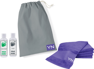 Older Kids Simple Grey Bag & Purple Towel Kit