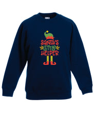 Load image into Gallery viewer, Kids Christmas Sweatshirt (Santa's Little Helper)