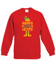 Load image into Gallery viewer, Kids Christmas Sweatshirt (Santa's Little Helper)