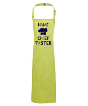 Load image into Gallery viewer, Kids Chief Taster Apron With Name
