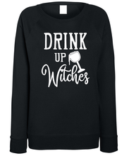 Load image into Gallery viewer, Women's "Drink Up Witches" Halloween Sweater