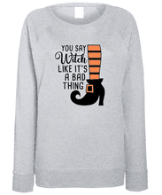 Load image into Gallery viewer, Women's "You Say Witch" Halloween Sweater