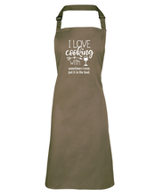 Load image into Gallery viewer, I Love Cooking With Wine Apron