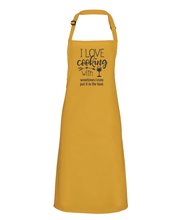 Load image into Gallery viewer, I Love Cooking With Wine Apron