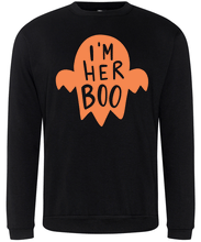 Load image into Gallery viewer, Men's I'm Her Boo Halloween Sweater