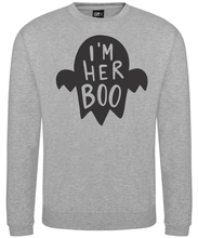 Load image into Gallery viewer, Men's I'm Her Boo Halloween Sweater