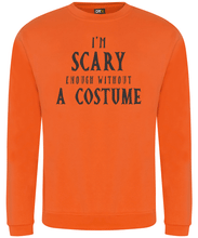 Load image into Gallery viewer, Men&#39;s I&#39;m Scary Enough Halloween Sweater
