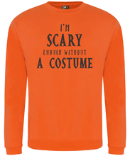 Load image into Gallery viewer, Men's I'm Scary Enough Halloween Sweater