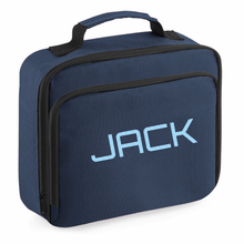 Load image into Gallery viewer, Personalised Lunch Bag - Navy Name Only
