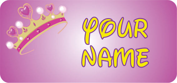 Princess Crown Name Tags