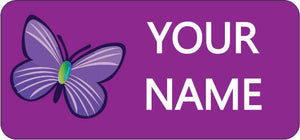 Purple Butterfly Name Tags