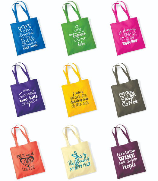 New Tote Bags in a Range of Bright Colours