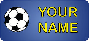 Royal Blue Football Name Tags