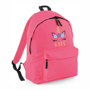Bright Pink Unicorn School Bag