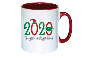 Personalised Christmas Mug (The Year We Stayed At Home)