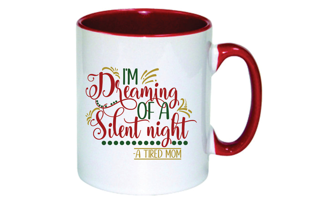 Personalised Christmas Mug (Dreaming of a Silent Night)