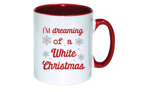 Personalised Christmas Mug (Dreaming of a White Christmas)