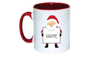Personalised Christmas Mug (Merry Christmas Snowmen)
