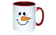 Load image into Gallery viewer, Personalised Christmas Mug (Snowman Face)
