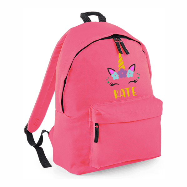 Coral Unicorn School Bag