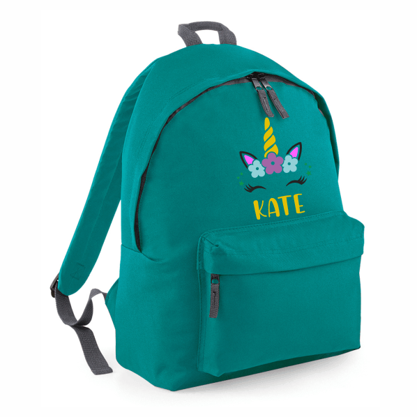 Green Unicorn School Bag