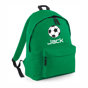 Green Football School Bag