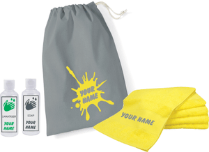 Grey Bag & Yellow Towel Kit