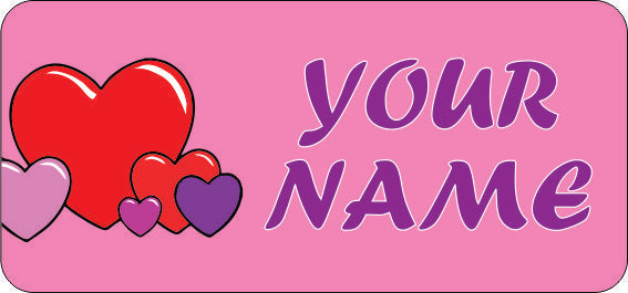 Hearts Name Tags