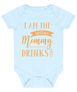 Mummy Drinks Coffee Baby Vest