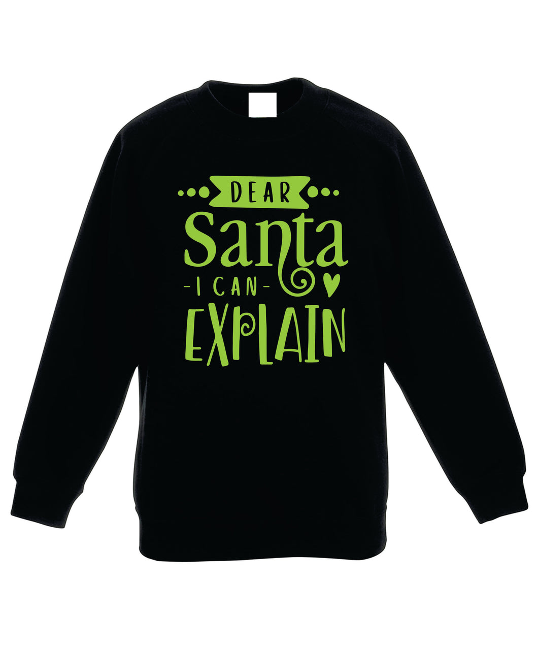 Kids Christmas Sweatshirt (Dear Santa I Can Explain)