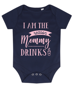 Mummy Drinks Coffee Baby Vest
