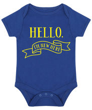 Load image into Gallery viewer, Hello, I&#39;m New Here Baby Vest
