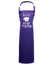Load image into Gallery viewer, Kids Chief Taster Apron With Name
