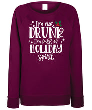 Load image into Gallery viewer, Women&#39;s Christmas Sweatshirt (I&#39;m Not Drunk)
