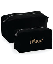 Load image into Gallery viewer, Black Personalised Wash Bag
