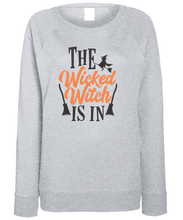 Load image into Gallery viewer, Women&#39;s &quot;The Wicked Witch is In&quot; Halloween Sweater
