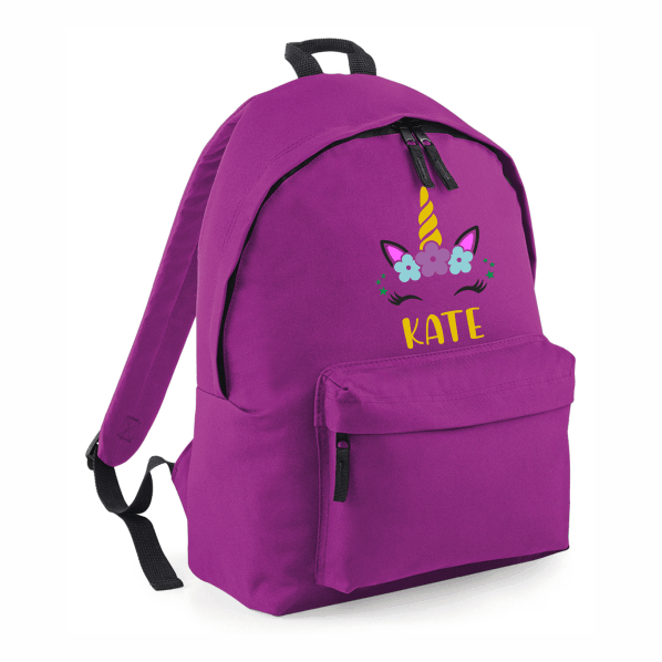 Magenta Unicorn School Bag