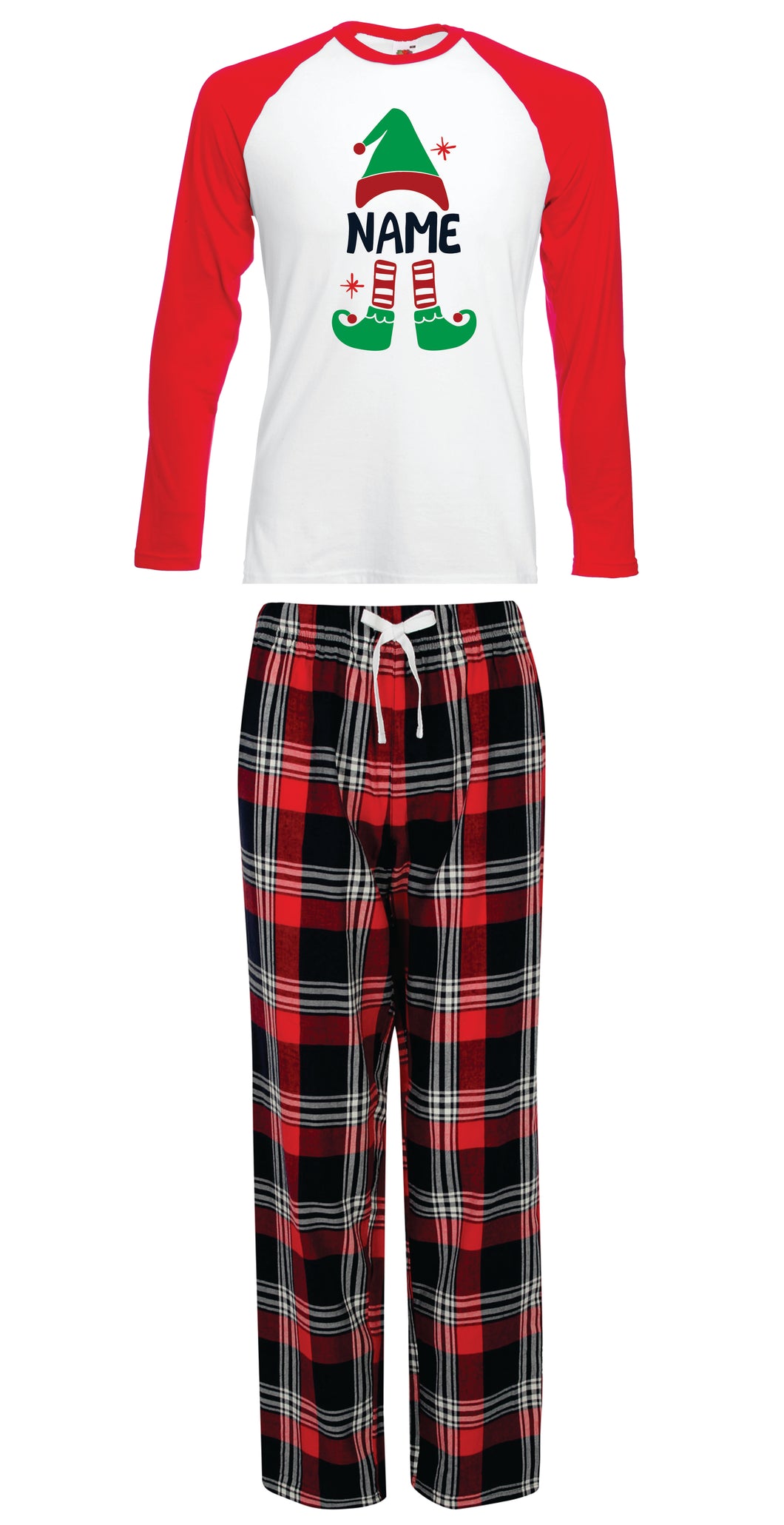 Men's Christmas Pyjama Set (Navy & Red)