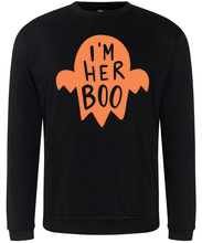 Load image into Gallery viewer, Men&#39;s I&#39;m Her Boo Halloween Sweater
