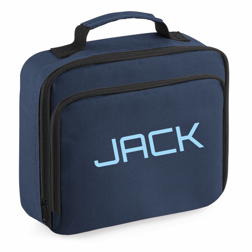 Personalised Lunch Bag - Navy Name Only