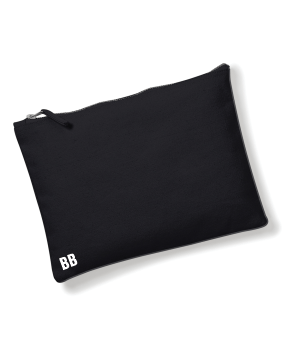 Personalised Zipped Pouch - Black