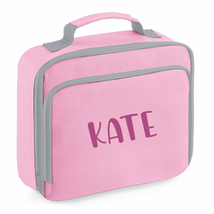 Personalised Lunch Bag - Pink Name Only