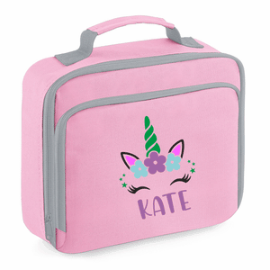 Personalised Unicorn Lunch Bag - Pink