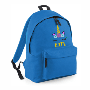Royal Blue Unicorn School Bag
