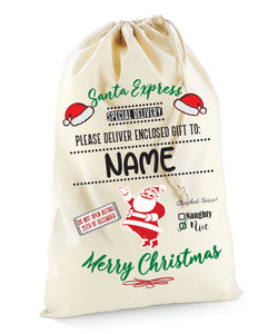 Santa / Gift Sack (Natural Santa Express Design)