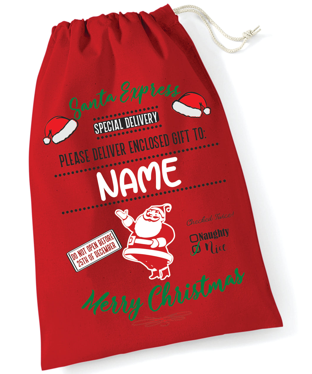 Santa / Gift Sack (Red Santa Express Design)