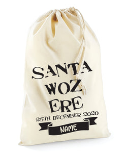 Santa / Gift Sack (Natural Santa Woz 'Ere Design)